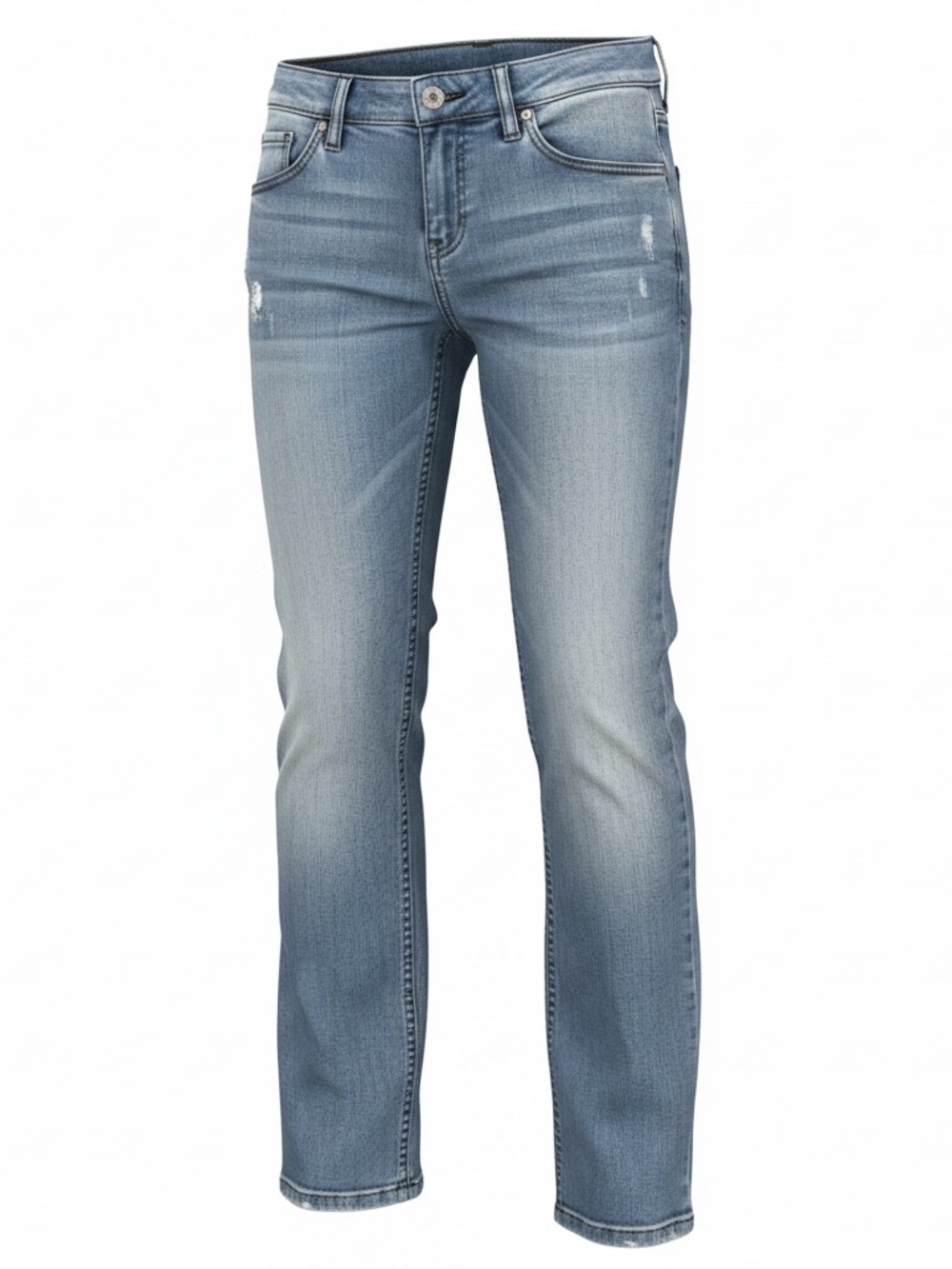 Tommy Bahama Nicked Wash Light Blue Straight-Leg Denim Jeans size 4